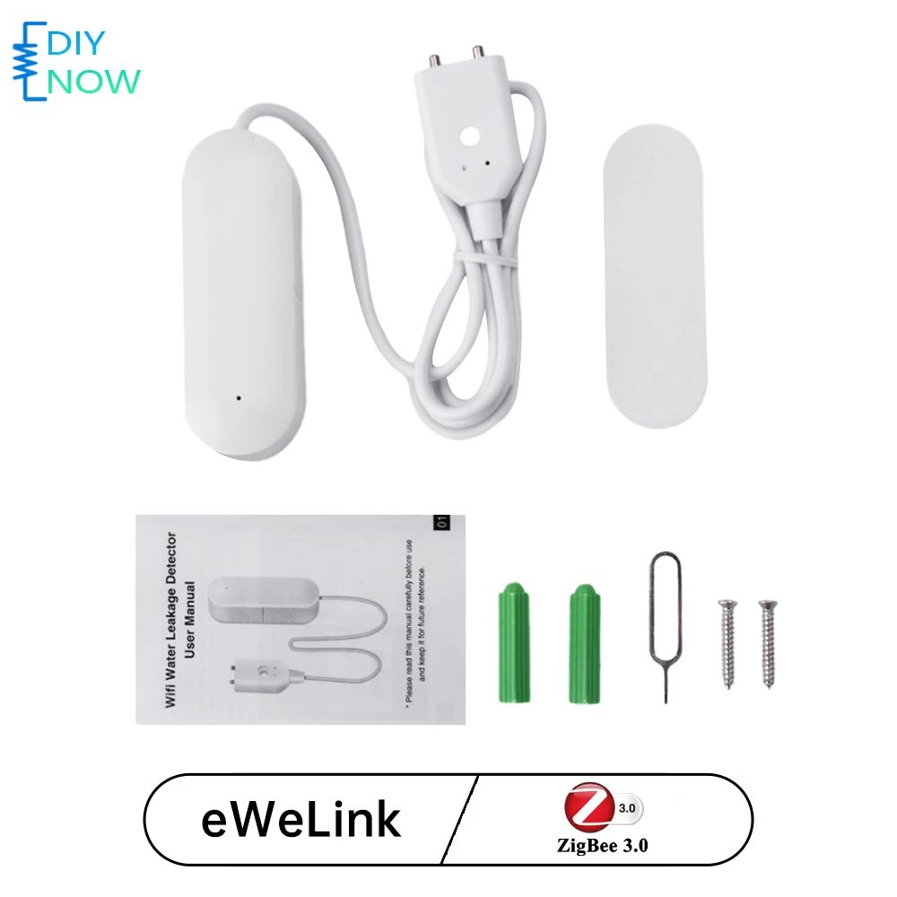 Smart Home Zigbee Gateway - Czujnik wycieku wody Inteligentny monitor wody