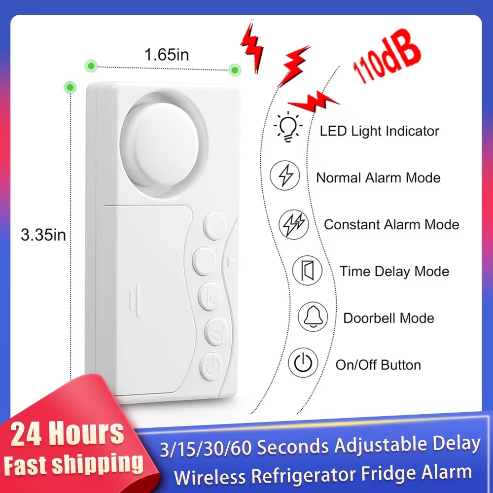 Wireless Door Sensor - Nowy alarm drzwi zamrażarki z opóźnieniem