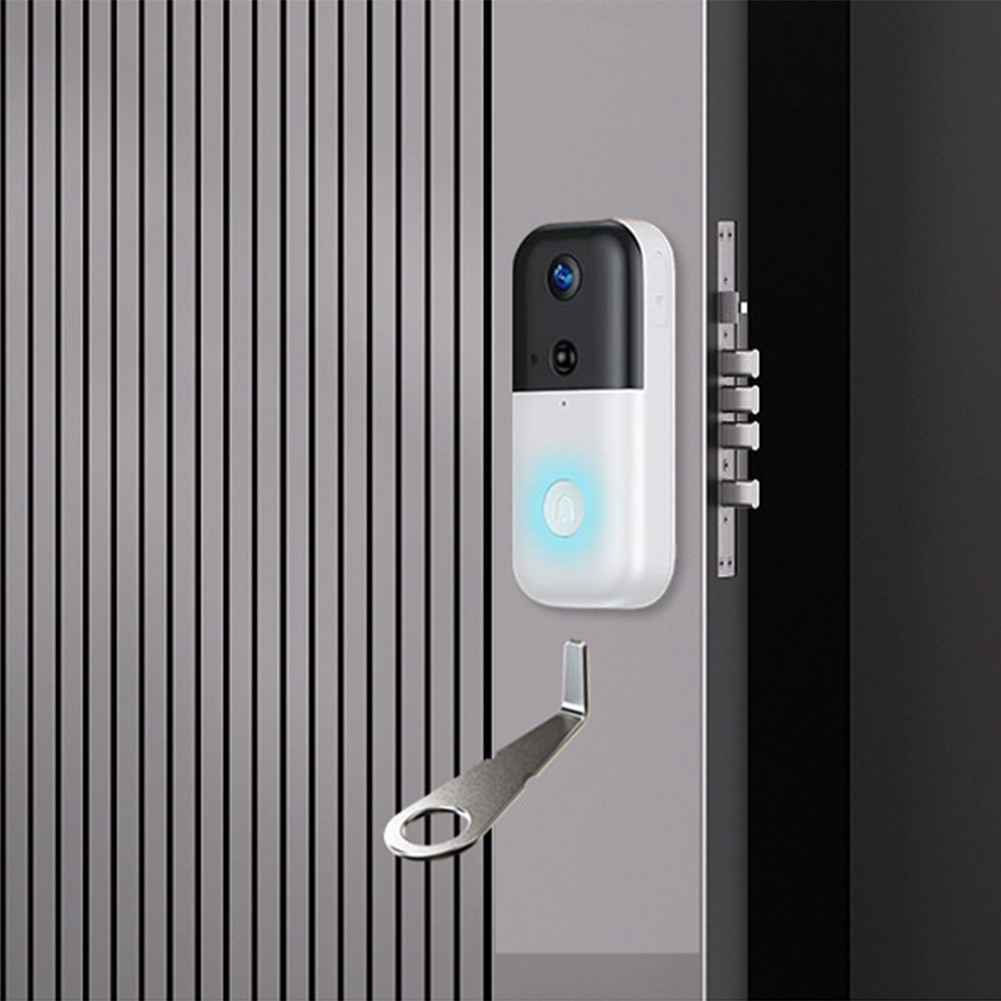 Smart Home Improvement - Srebrny klucz do wideodomofonu Ring, bezpieczne
