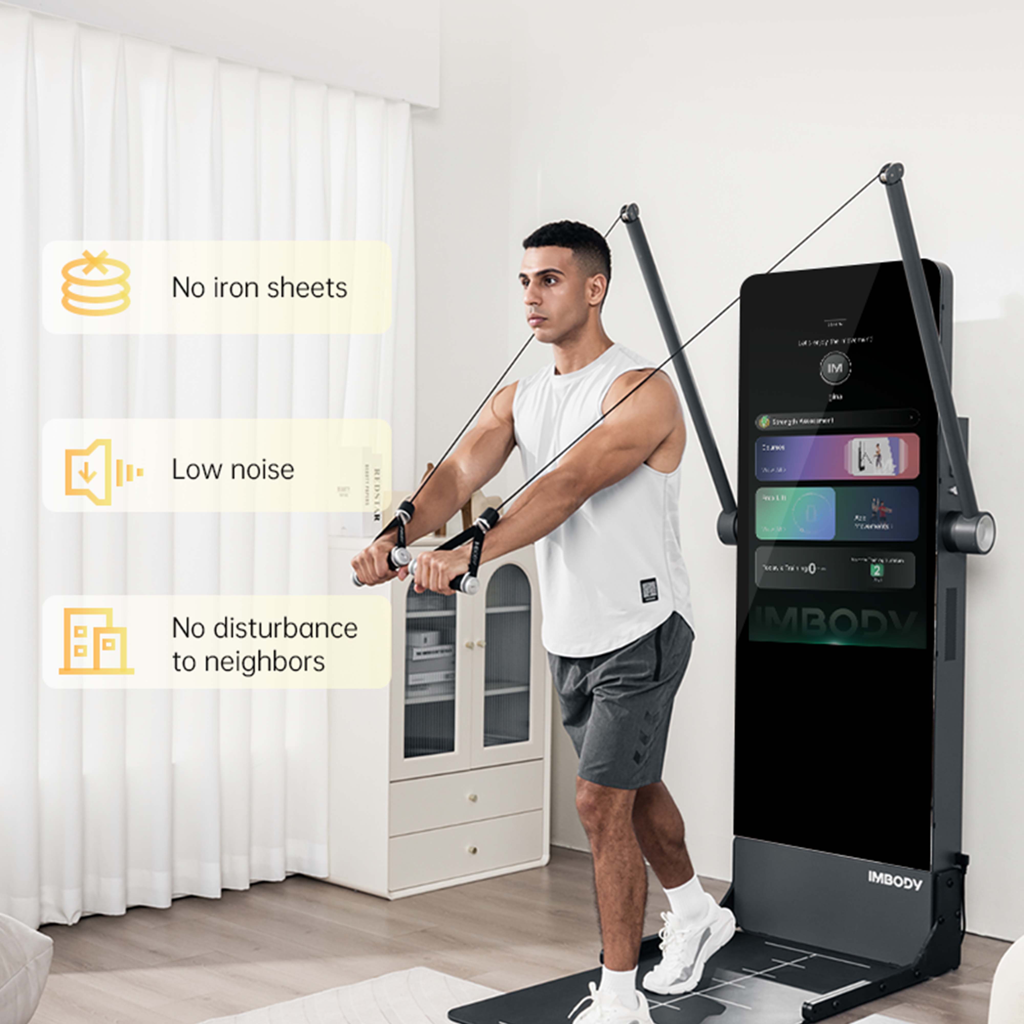 Smart Home Gym Mirror - Inteligentne lustro do ćwiczeń w domu,