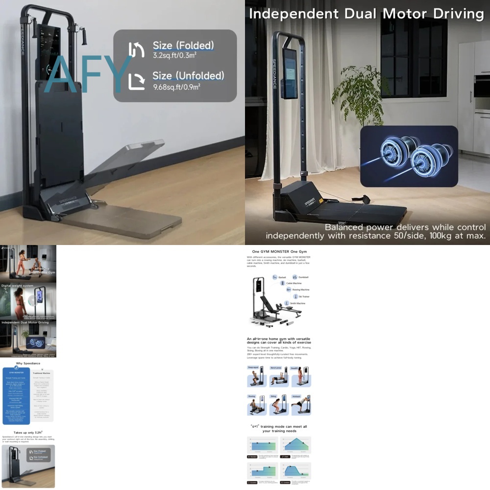 Smart Home Gym Mirror - Inteligentne lustro do ćwiczeń w domu,