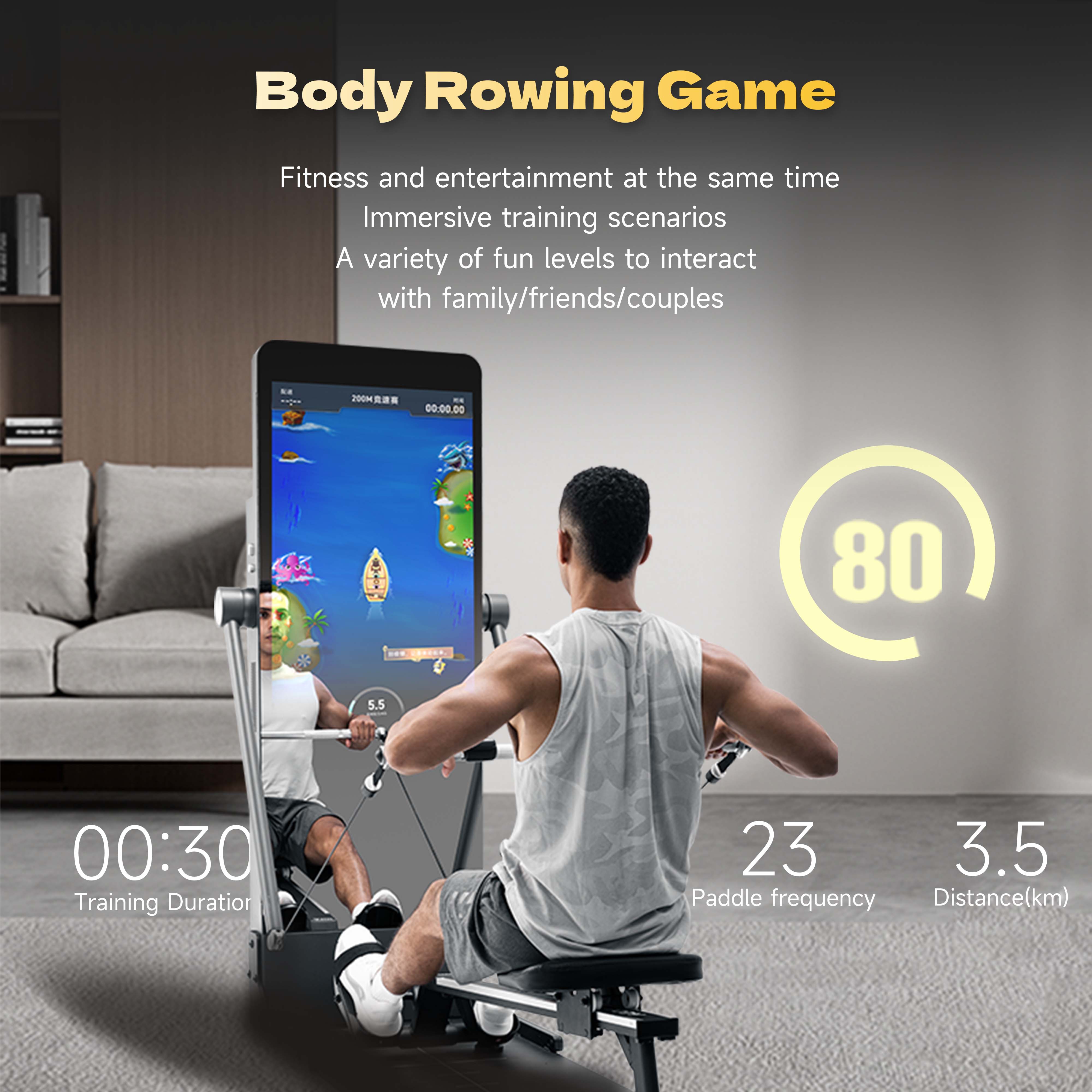 Smart Home Gym Mirror - Stacja fitness Power Station, inteligentne lustro