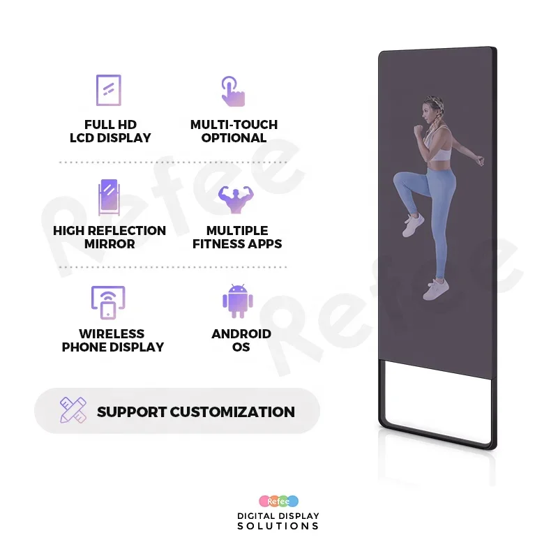 Duży interaktywny trener fitne – Smart Home Gym Mirror recenzja i cena