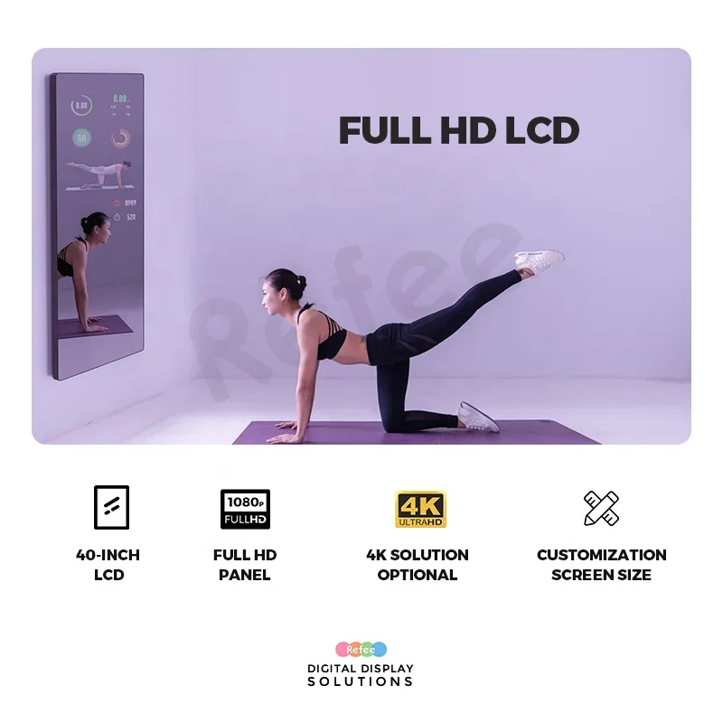 Duży interaktywny trener fitne – Smart Home Gym Mirror recenzja i cena