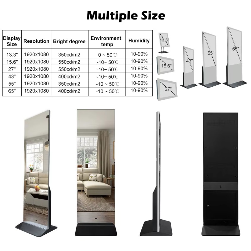 43-calowy 55-calowy 65-calowy  – Smart Home Gym Mirror recenzja i cena