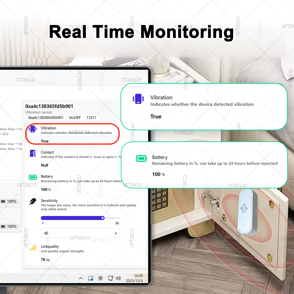 Inteligentny czujnik wibracji  – Smart Home Blog recenzja i cena