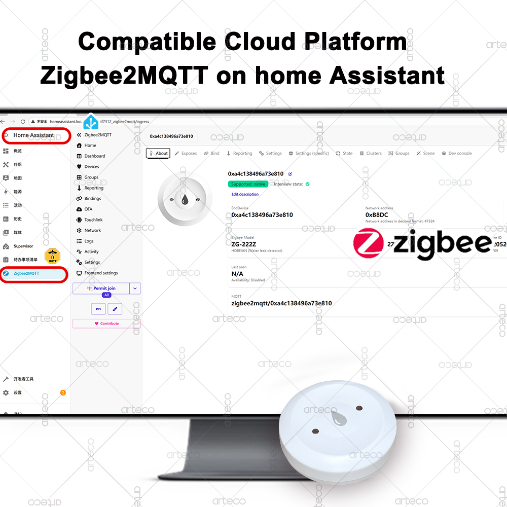 Czujnik zalania Tuya Smart Zig – Smart Home Zigbee Gateway recenzja i cena