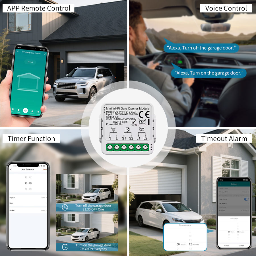 Sterownik bramy garażowej Tuya – Wireless Door Sensor recenzja i cena