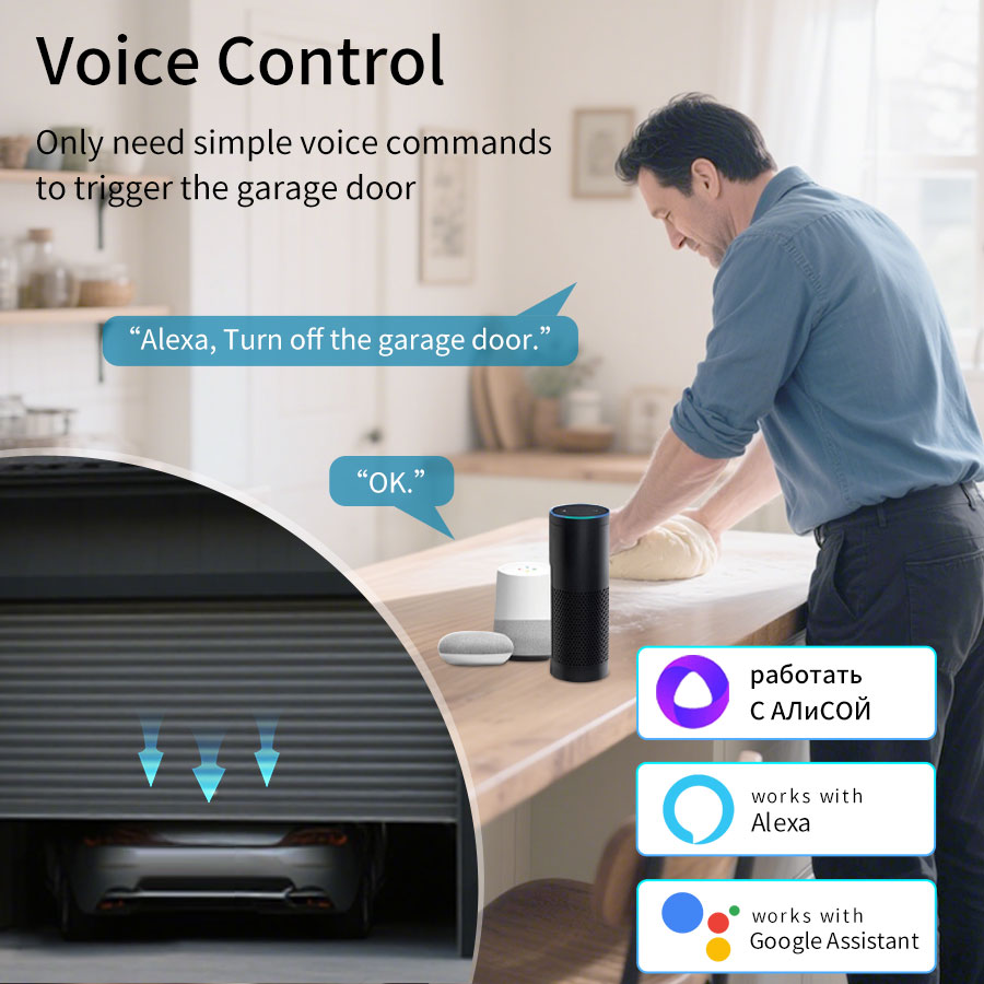 Sterownik bramy garażowej Tuya – Wireless Door Sensor recenzja i cena