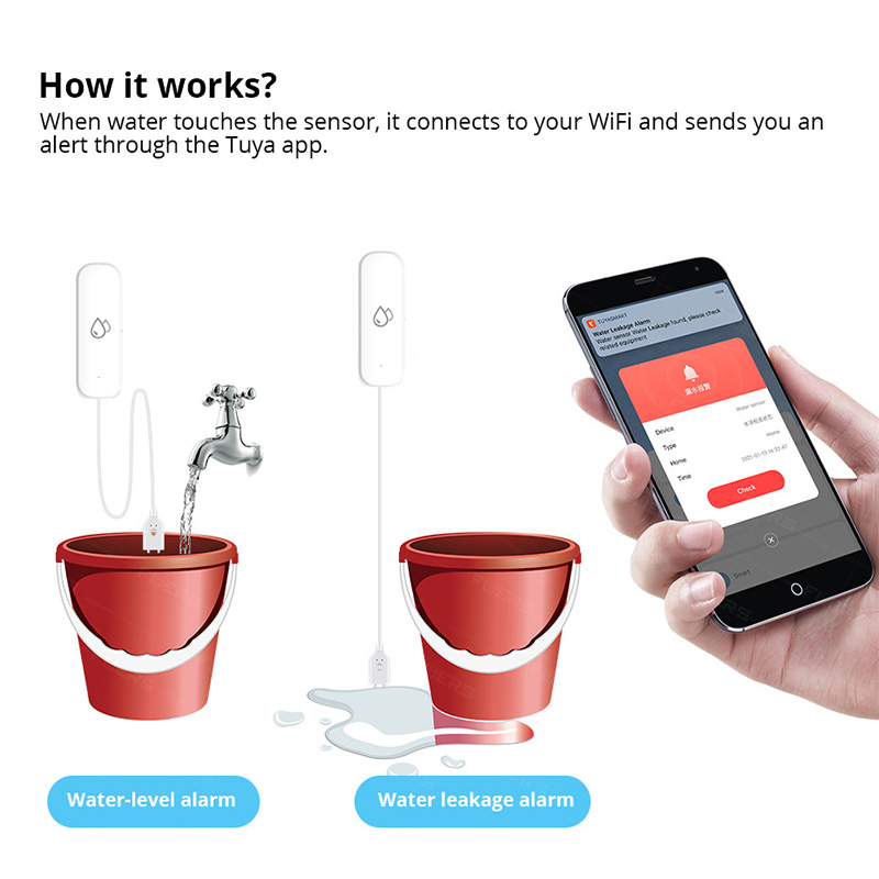 Czujnik wycieku wody Tuya WiFi – Smart Home Project recenzja i cena