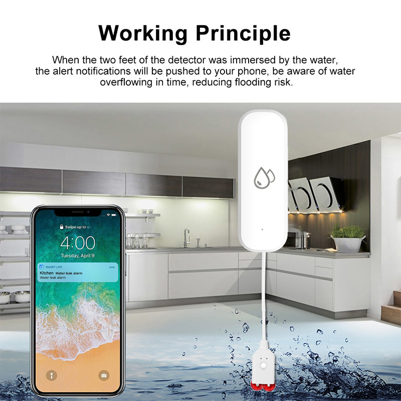 Czujnik wycieku wody Tuya WiFi – Smart Home Project recenzja i cena